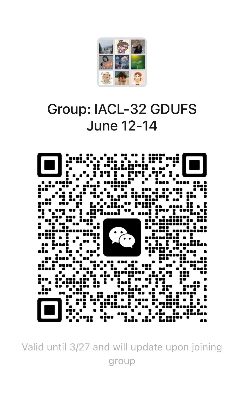 IACL-32 WeChat Group QR Code